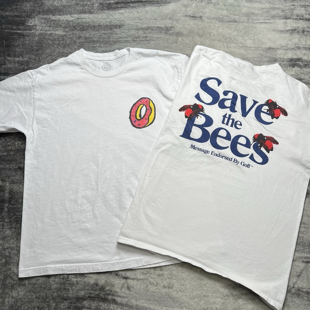 Golf Wang T-Shirt Lot Of 2 Men's L Save The Bees Flower Boy Graphic Tee OFWGKTA